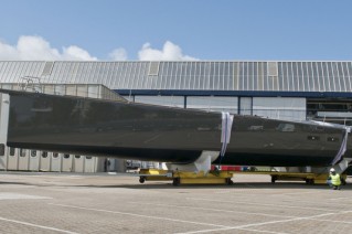 The launch of the WallyCento superyacht Hamilton.JPG